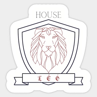 House Leo Sticker